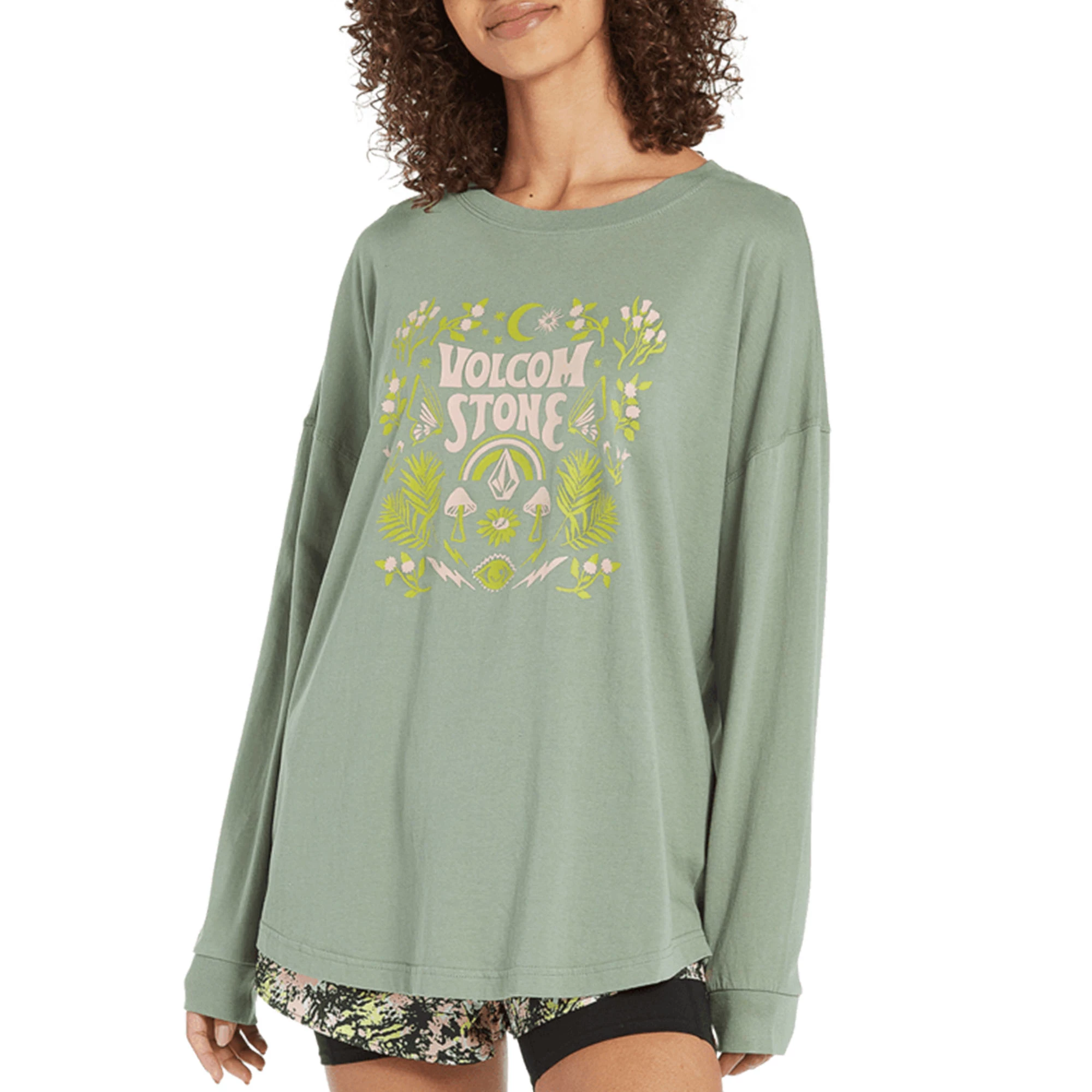 Volcom Womens Werking Doubles Long Sleeve T Shirt 1 Volcom Womens Werking Doubles Long Sleeve T Shirt