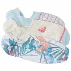 ROXY Womens 3-Pack ROXY No-Show Socks