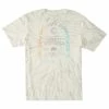 Billabong Mens Yellow Sun Wave Washed Tie-Dye Short Sleeve T Shirt