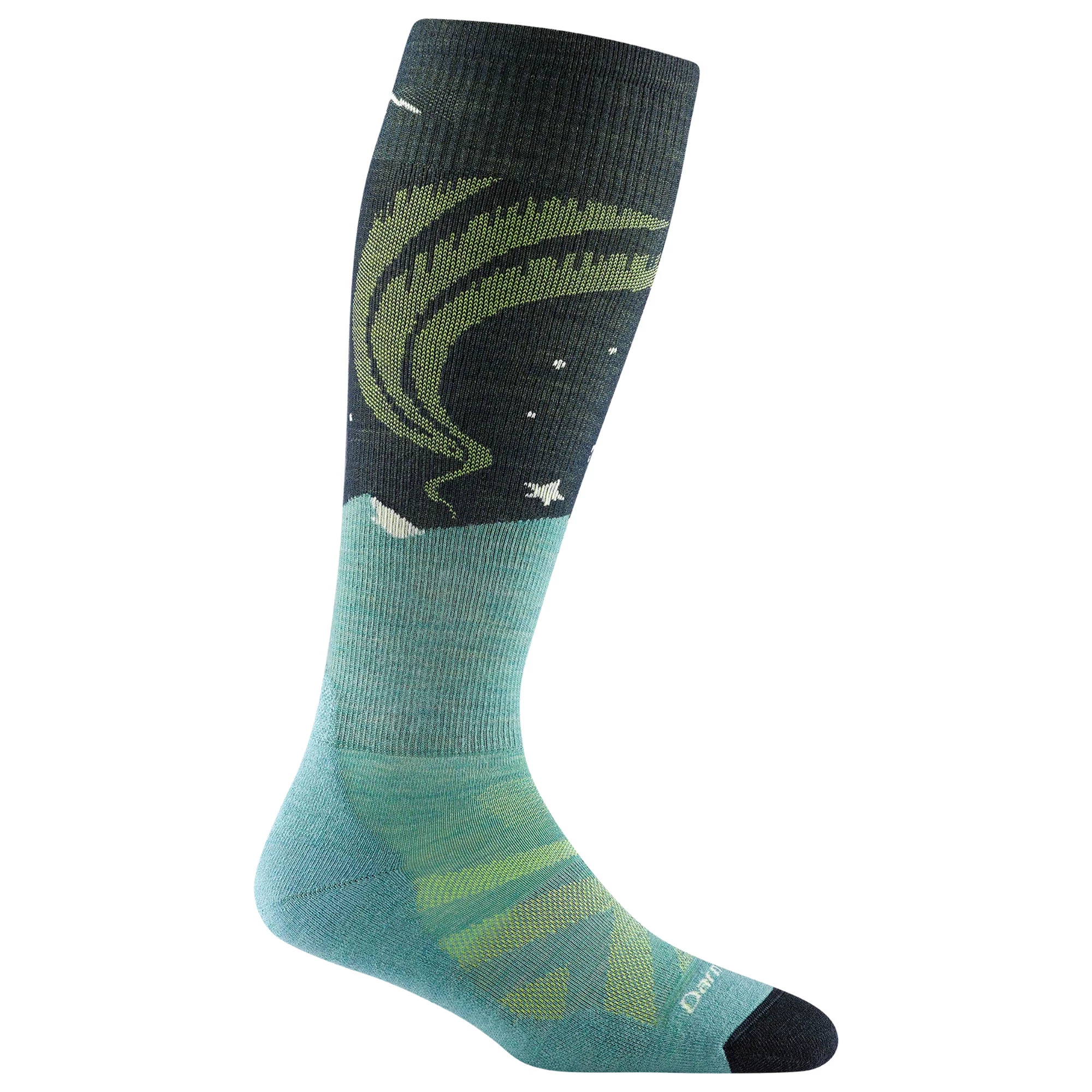 Darn Tough Vermont Womens Aurora Over-the-Calf Lightweight Ski Socks 1 Darn Tough Vermont Womens Aurora Over-the-Calf Lightweight Ski Socks