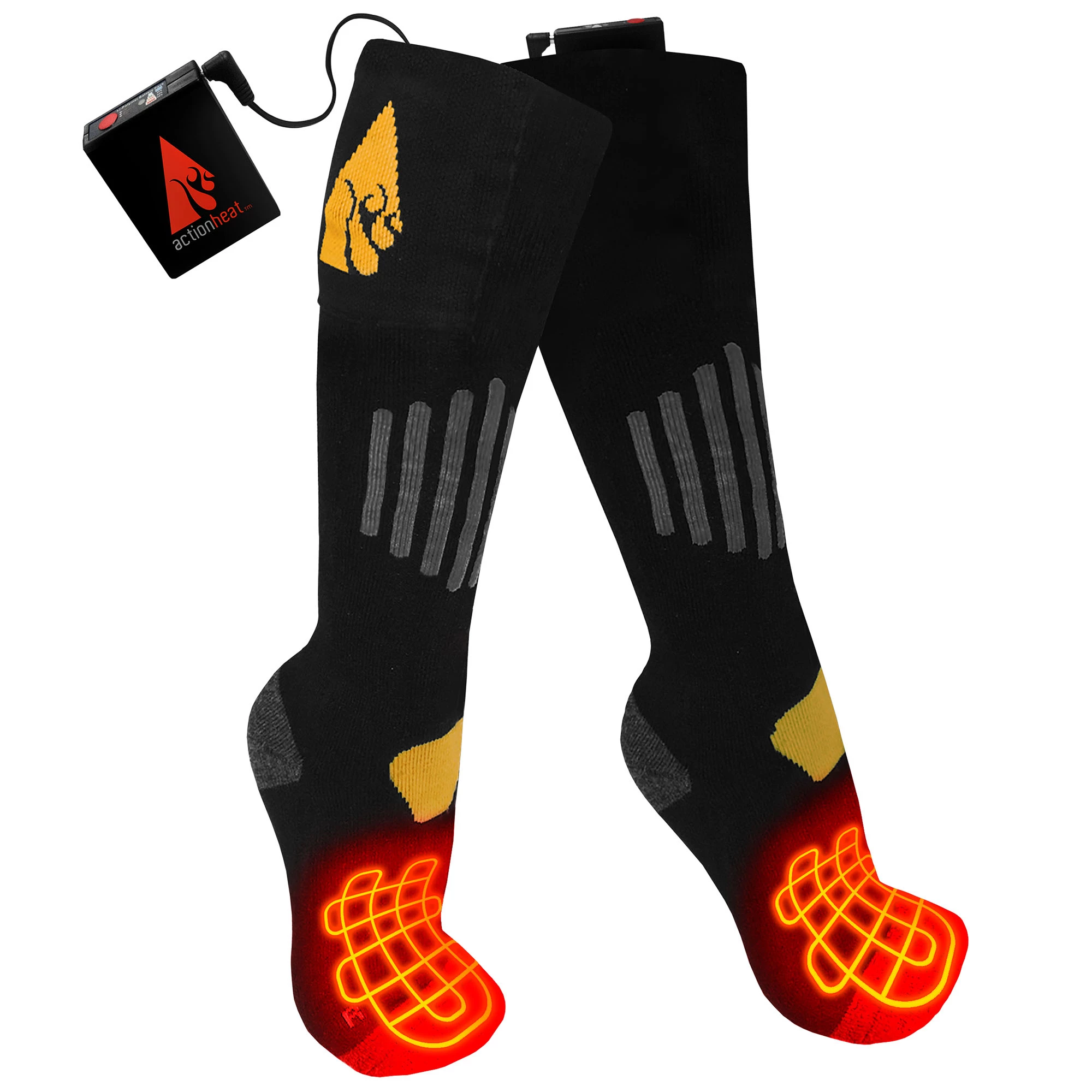 ActionHeat Cotton 3.7V Rechargeable Heated Socks 2 ActionHeat Cotton 3.7V Rechargeable Heated Socks - Image 2