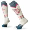 Smartwool Womens Full Cushion Mountain Snowflake Pattern Over The Calf Ski Socks