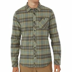 O'Neill ONeill Mens Redmond Plaid Stretch Flannel Shirt