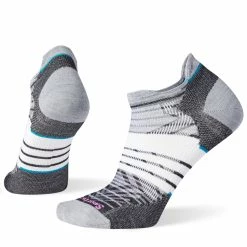 Smartwool Womens Run Zero Cushion Stripe Low Ankle Socks