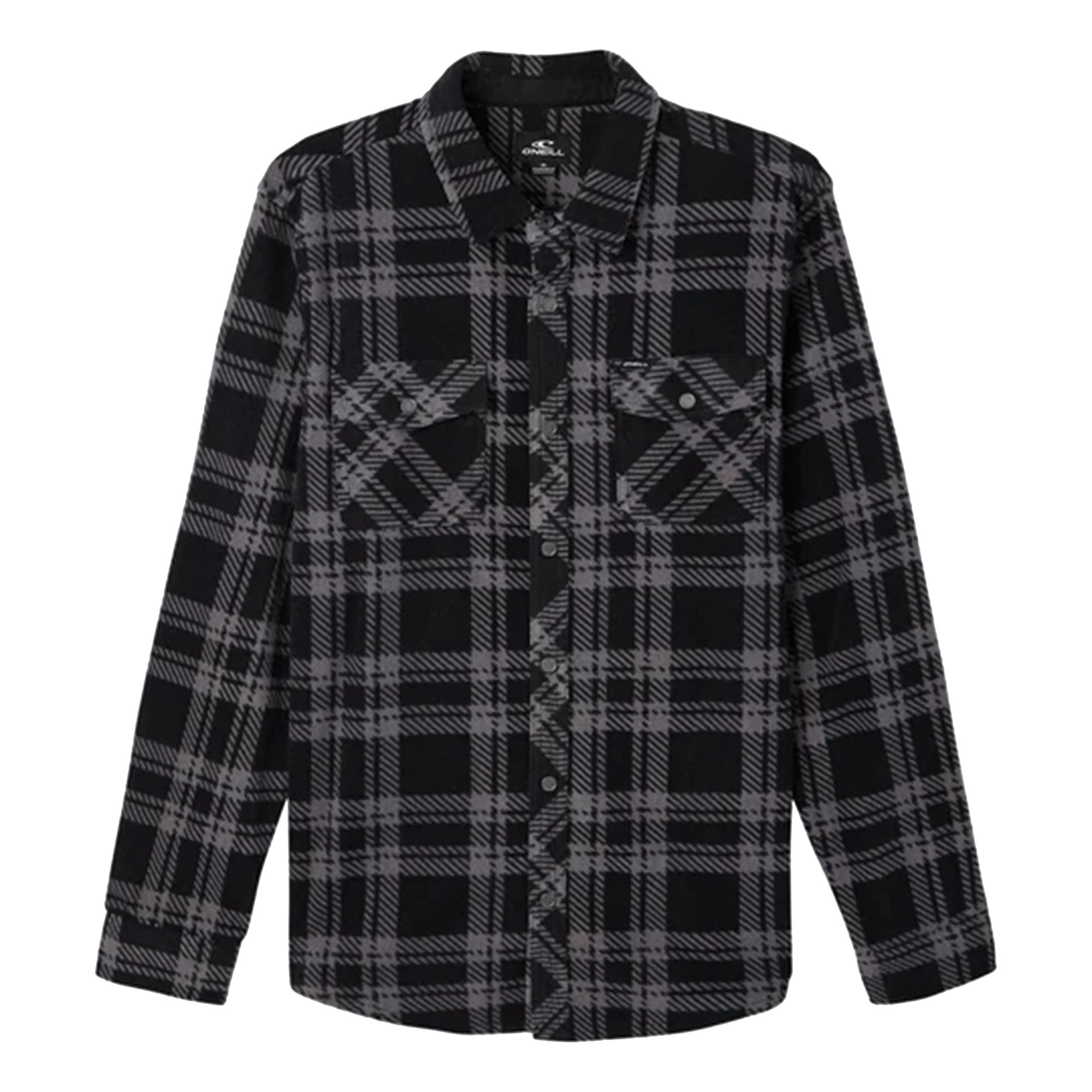 O'Neill ONeill Mens Glacier Plaid Superfleece Flannel Shirt 1 O'Neill ONeill Mens Glacier Plaid Superfleece Flannel Shirt
