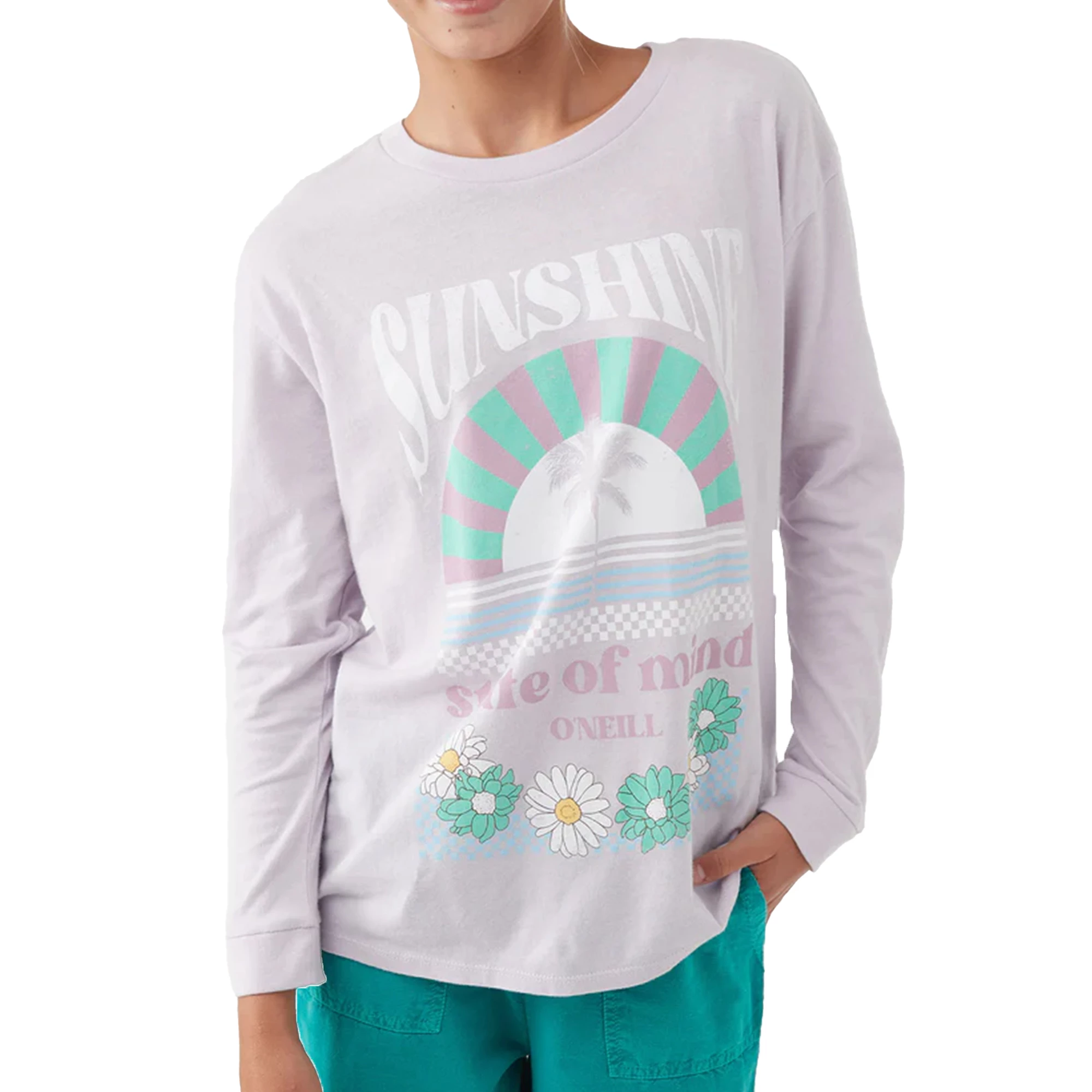 O'Neill ONeill Girls Sunshine Mind Long Sleeve T Shirt 1 O'Neill ONeill Girls Sunshine Mind Long Sleeve T Shirt