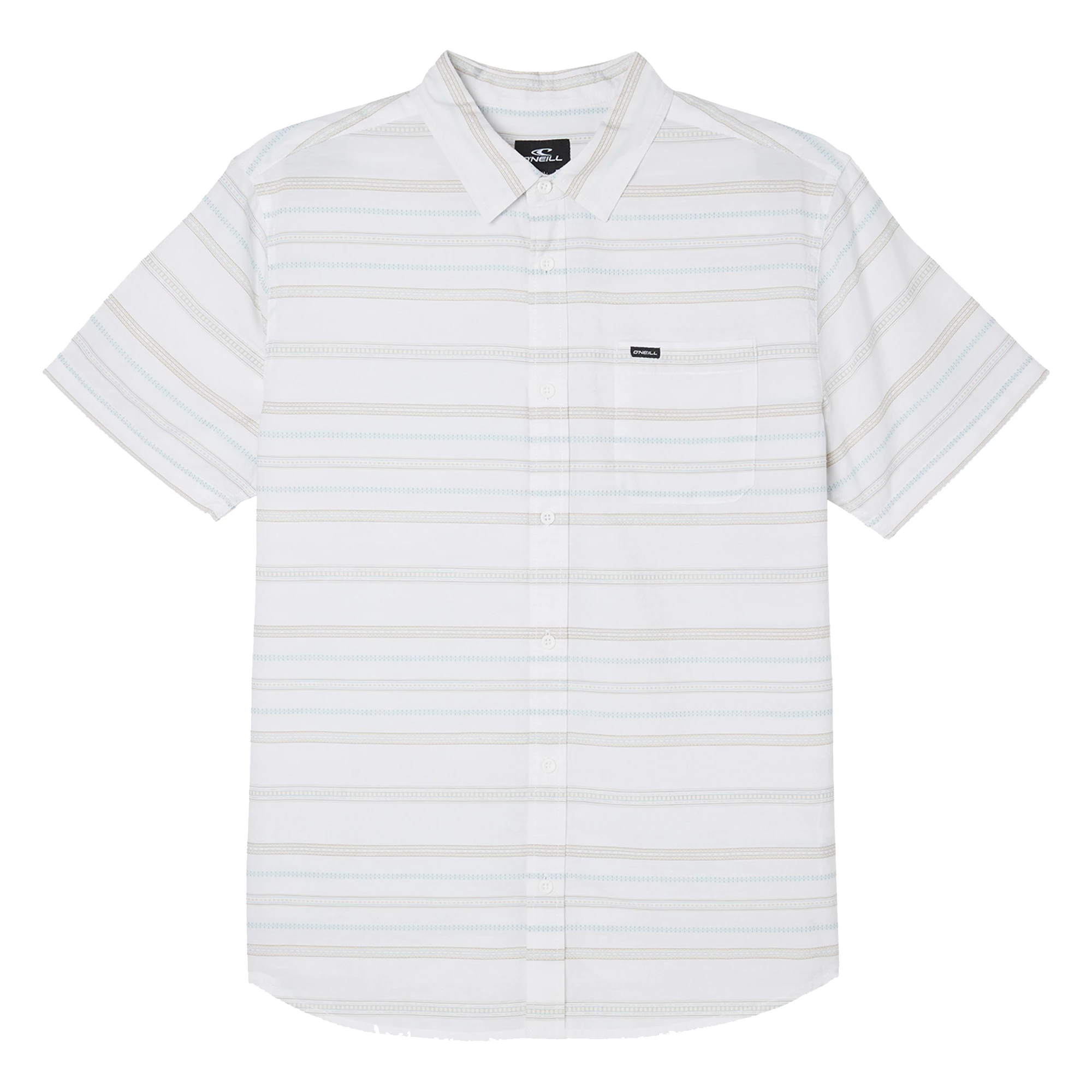 O'Neill ONeill Mens Seafaring Stripe Short Sleeve Standard Shirt 1 O'Neill ONeill Mens Seafaring Stripe Short Sleeve Standard Shirt