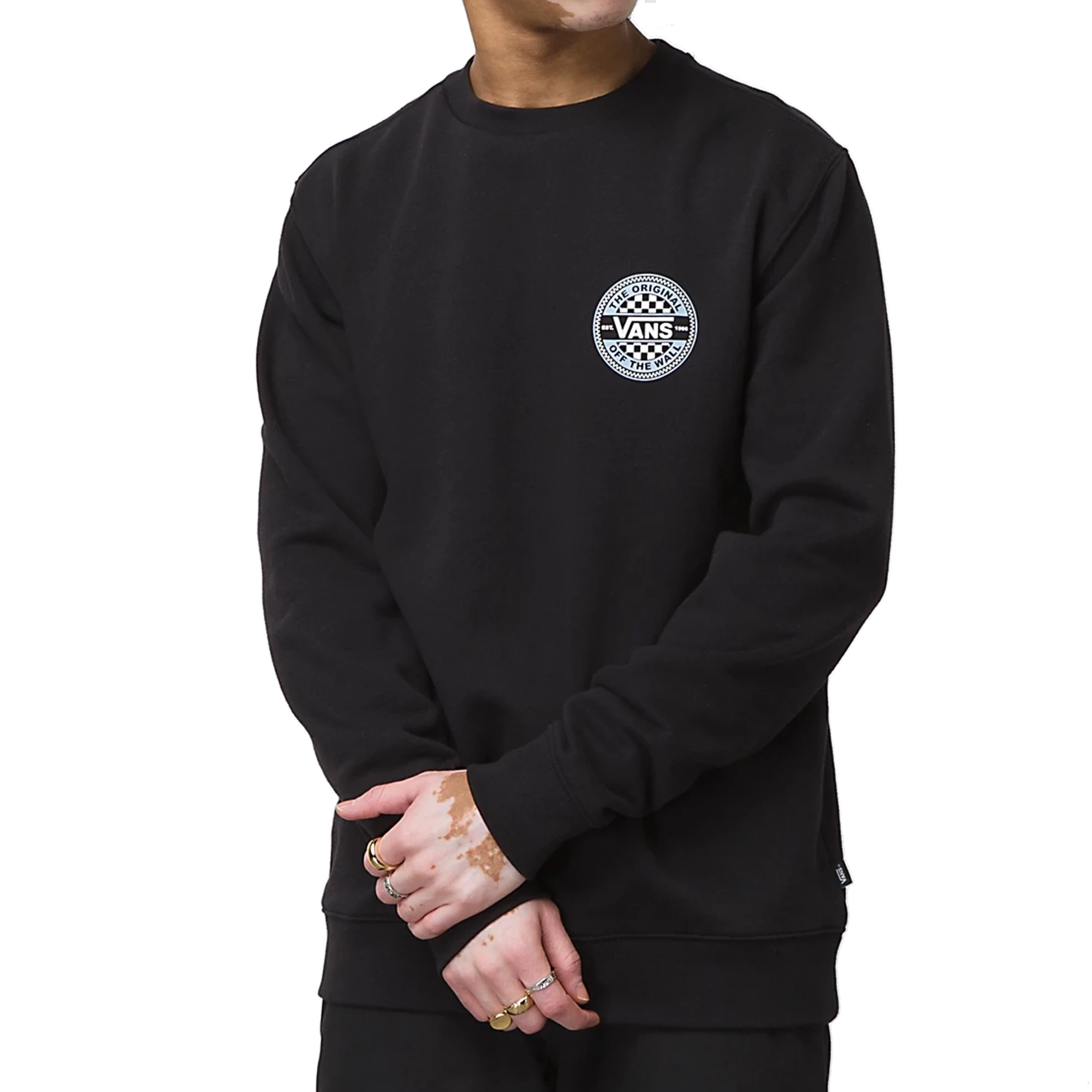 Vans Mens Circle Checker Crew Pullover 2 Vans Mens Circle Checker Crew Pullover - Image 2