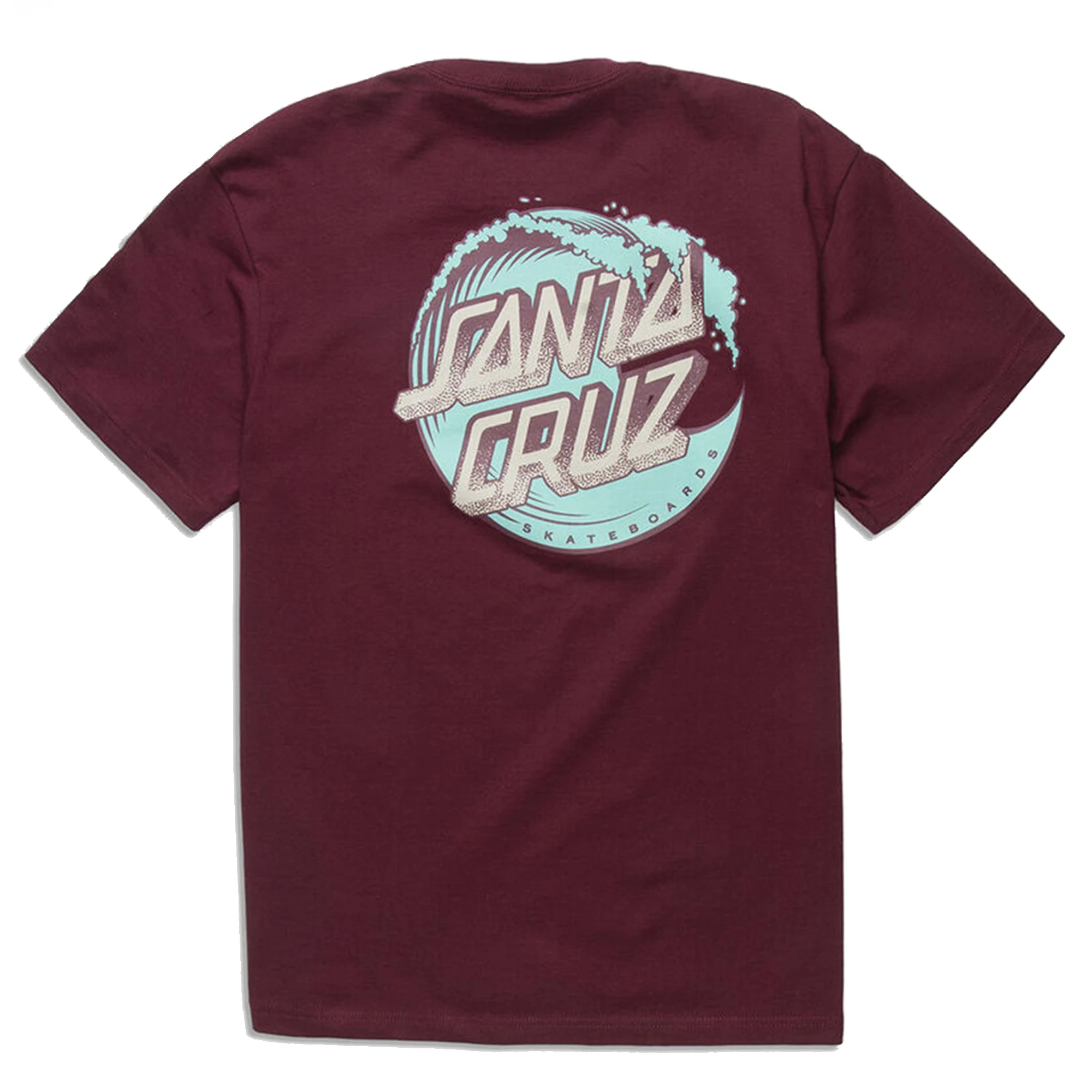 Santa Cruz Mens Stipple Wave Dot Short Sleeve Regular T Shirt 1 Santa Cruz Mens Stipple Wave Dot Short Sleeve Regular T Shirt