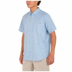 Hurley Mens Organic One And Only Stretch Short Sleeve Shirt -Children's Clothing Store 815dee8c bdfd 41e3 8e01 94b2e6834711
