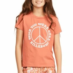 Billabong Girls Wish You Were Here Boyfriend T Shirt
