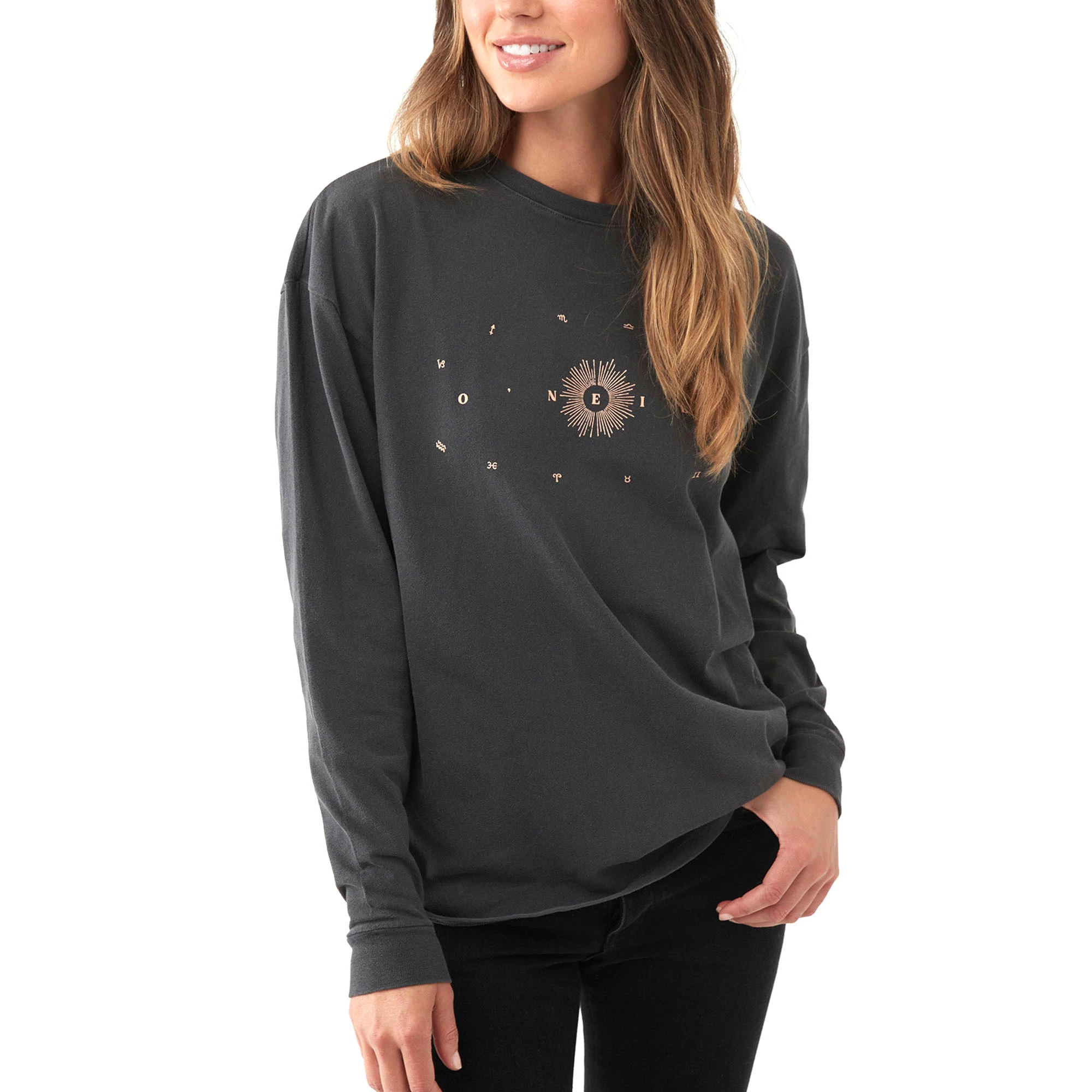O'Neill ONeill Womens Whats Your Sign Long Sleeve T Shirt 2 O'Neill ONeill Womens Whats Your Sign Long Sleeve T Shirt - Image 2