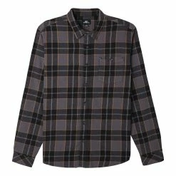 O'Neill ONeill Mens Redmond Plaid Stretch Flannel Shirt -Children's Clothing Store aed5b943 6d09 4d65 9094 a86f23ca7141