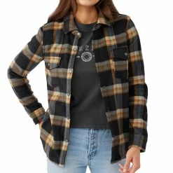 O'Neill ONeill Womens Zuma Superfleece Flannel Long Sleeve Shirt -Children's Clothing Store aee388ba 6d34 44a1 a823 f18dcbbefef5