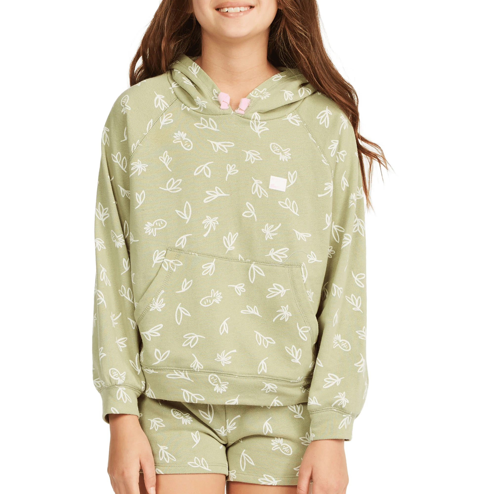 Billabong Girls Pineapple Palms Pullover Hoodie 1 Billabong Girls Pineapple Palms Pullover Hoodie