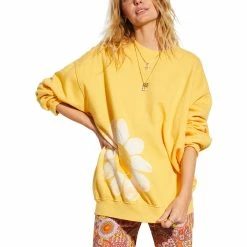 Billabong Womens Ridin Happy Sweatshirt -Children's Clothing Store d9888e66 0a04 4016 bf20 97ab952e2cbf