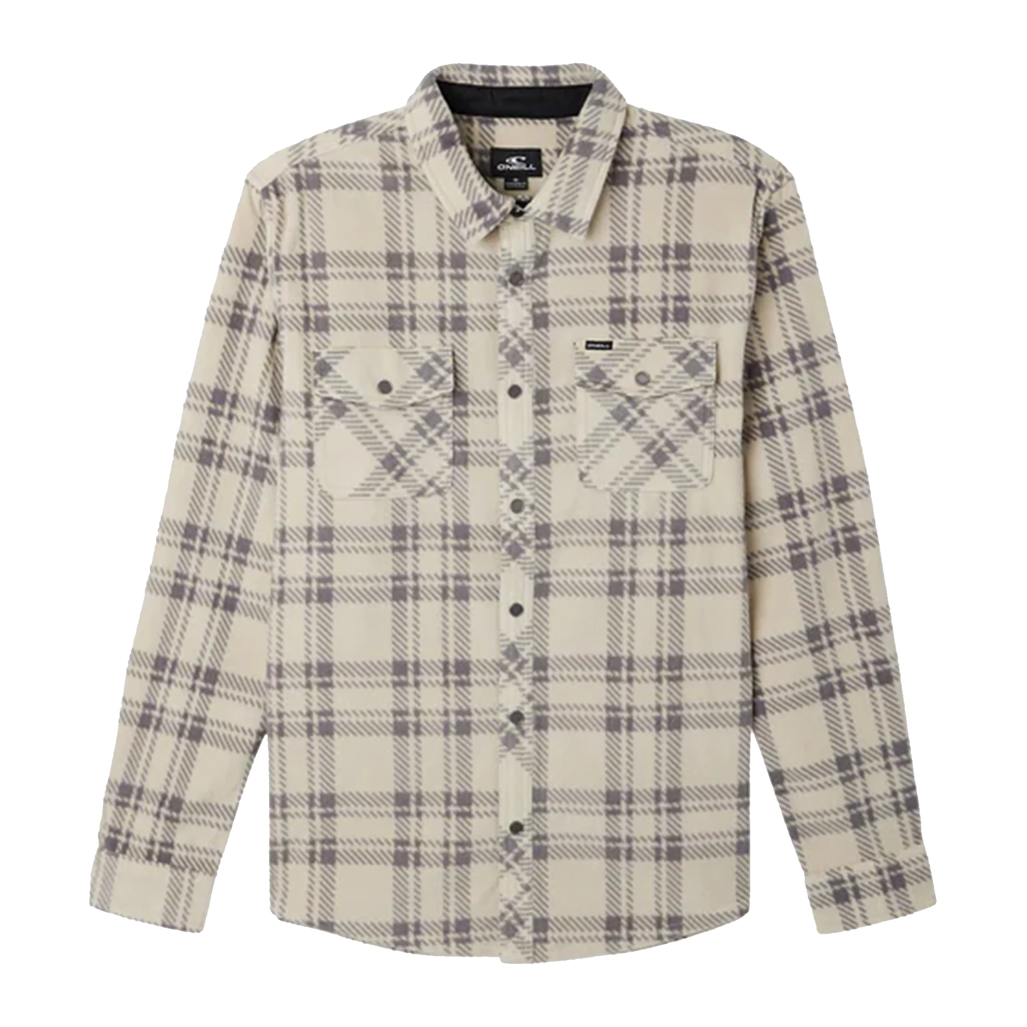 O'Neill ONeill Mens Glacier Plaid Superfleece Flannel Shirt 5 O'Neill ONeill Mens Glacier Plaid Superfleece Flannel Shirt - Image 5