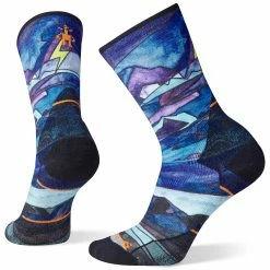 Smartwool Womens Athlete Edition Run Print Crew Socks