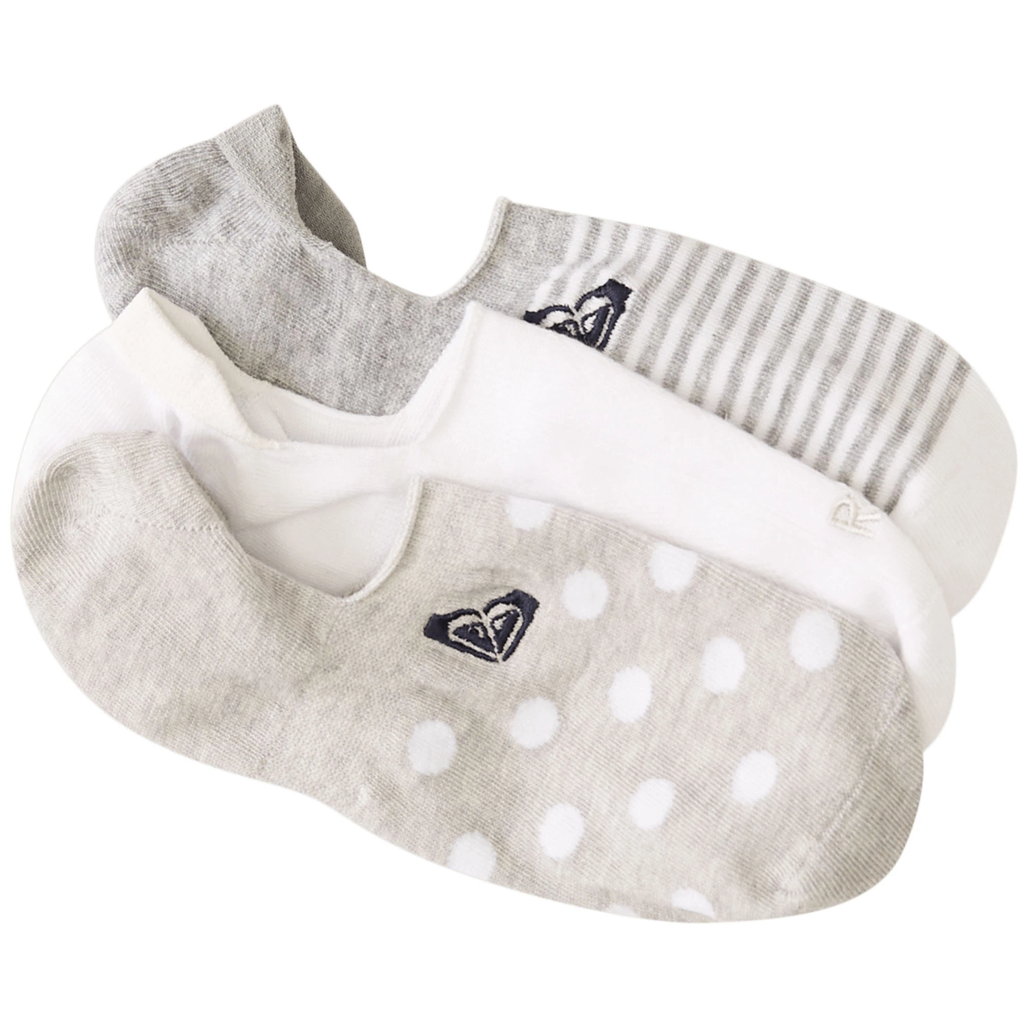 ROXY Womens 3-Pack No-Show Liner Socks 1 ROXY Womens 3-Pack No-Show Liner Socks
