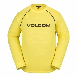 Volcom Mens Waffle Backed Crew Fleece Pullover