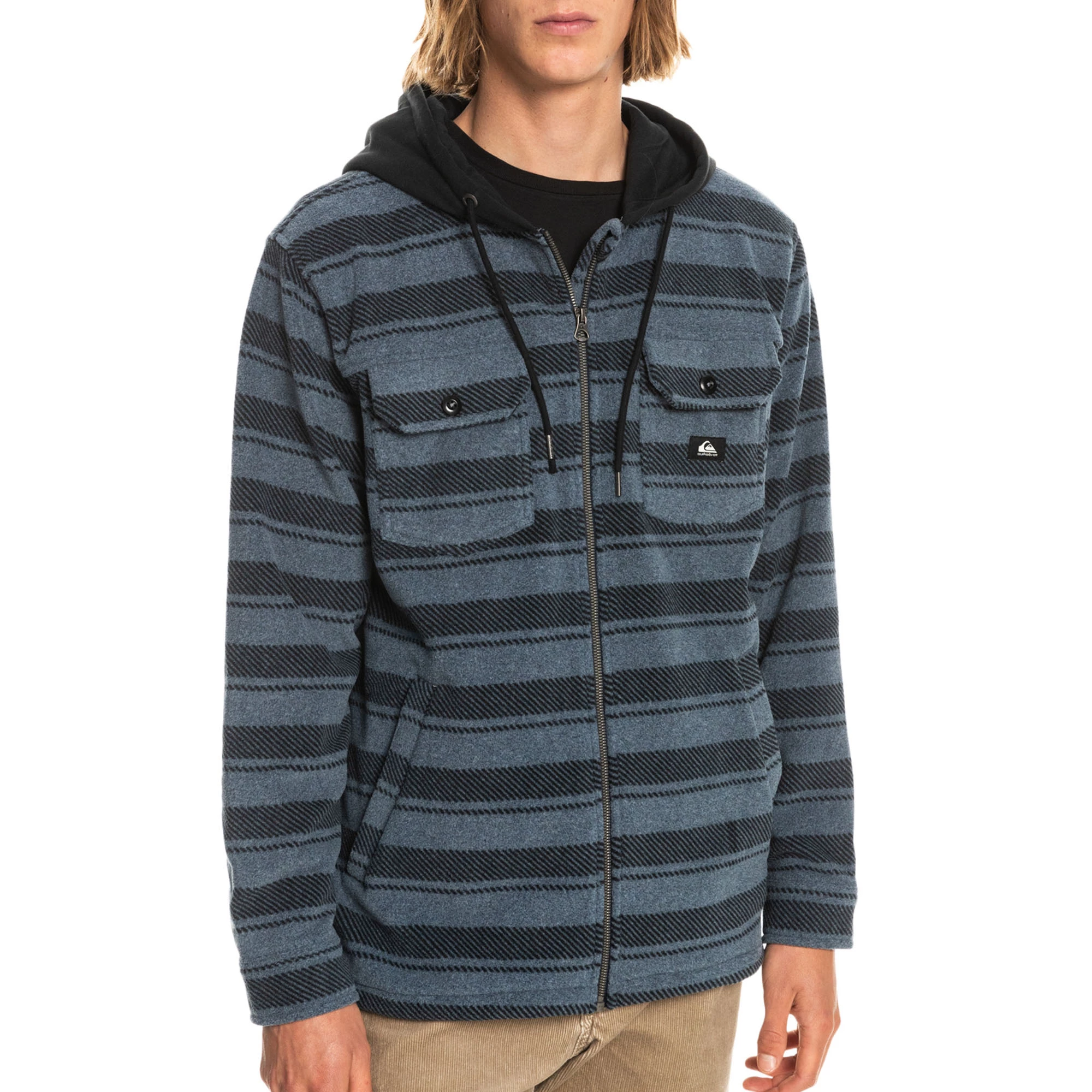 Quiksilver Mens Super Swell Zip-Up Hoodie 1 Quiksilver Mens Super Swell Zip-Up Hoodie